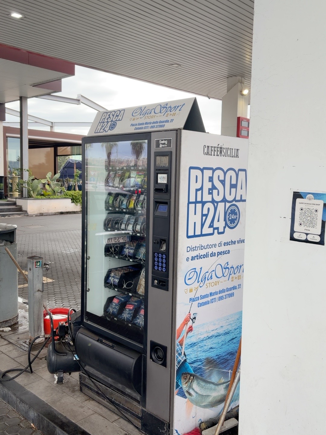 Distributore Pesca H24 Olga Sport presso Lukoil Asse dei Servizi