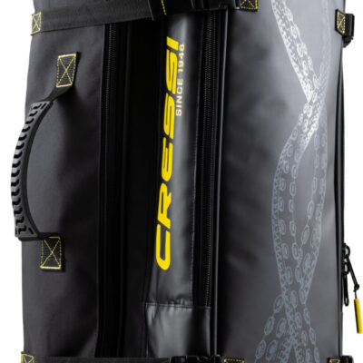 Zaino Cressi Piovra Dry nero e giallo, vista intera