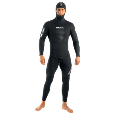 Seac Royal Man 7 mm nera, muta da apnea con giacca e salopette