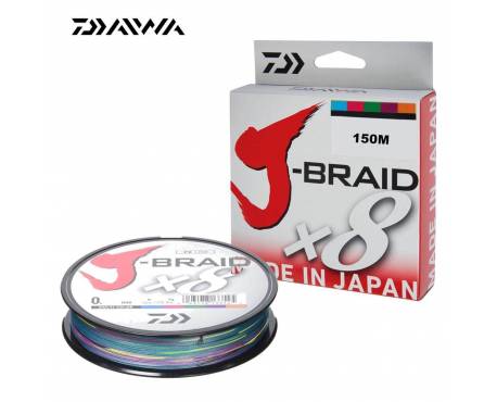 daiwa-j-braid-x8-multicolore-150m Daiwa J-Braid X8 Multicolor 150 m, confezione e bobina